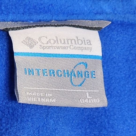 EUC Columbia 3 in 1 Boys’ Bugaboo II Fleece Interchange Jacket Size L Blue - Picture 5 of 11